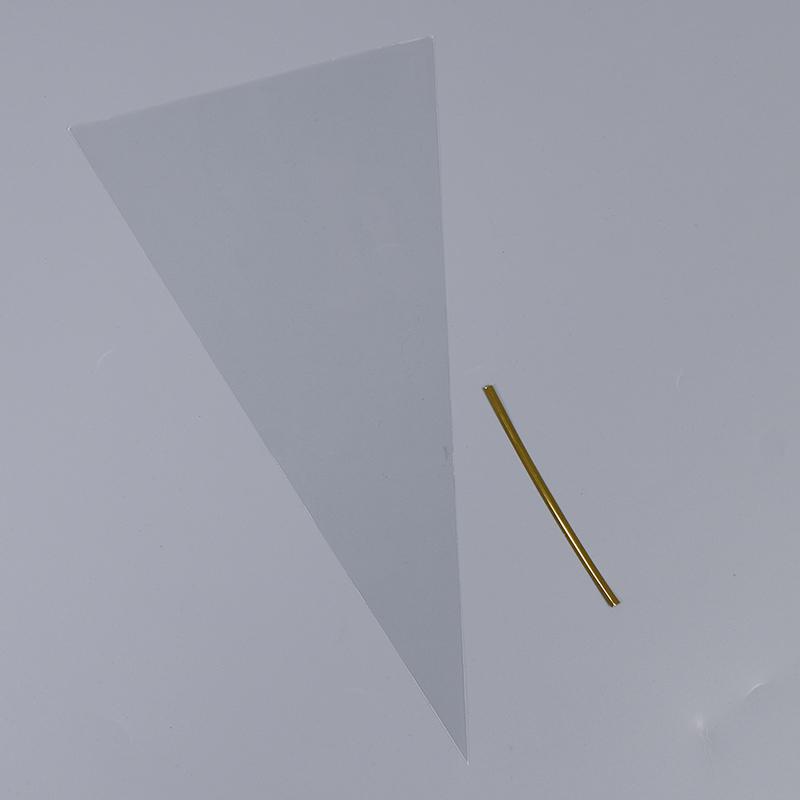100X Clear Cone Shape Cellophane Bags Candy Sugar Popcorn Flower Packing Bag