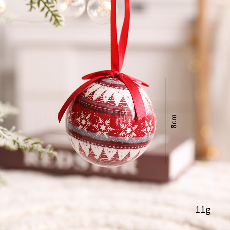 Foam Christmas Balls With Reindeer Snowflake And Santa For Holiday Decor Tree