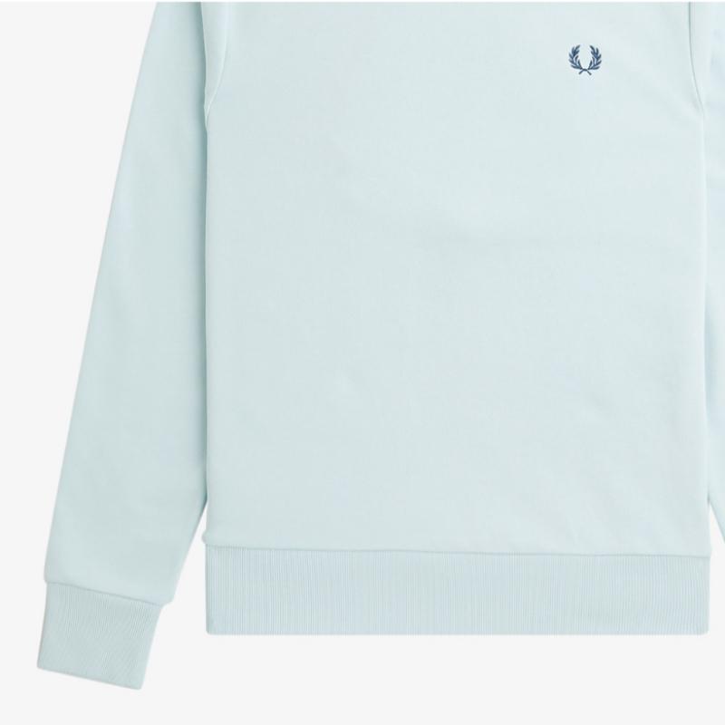 Fred Perry [sharp] Laurelis Graphic High Neck Sweatshirt   Light Ice Afpm2417770 R30