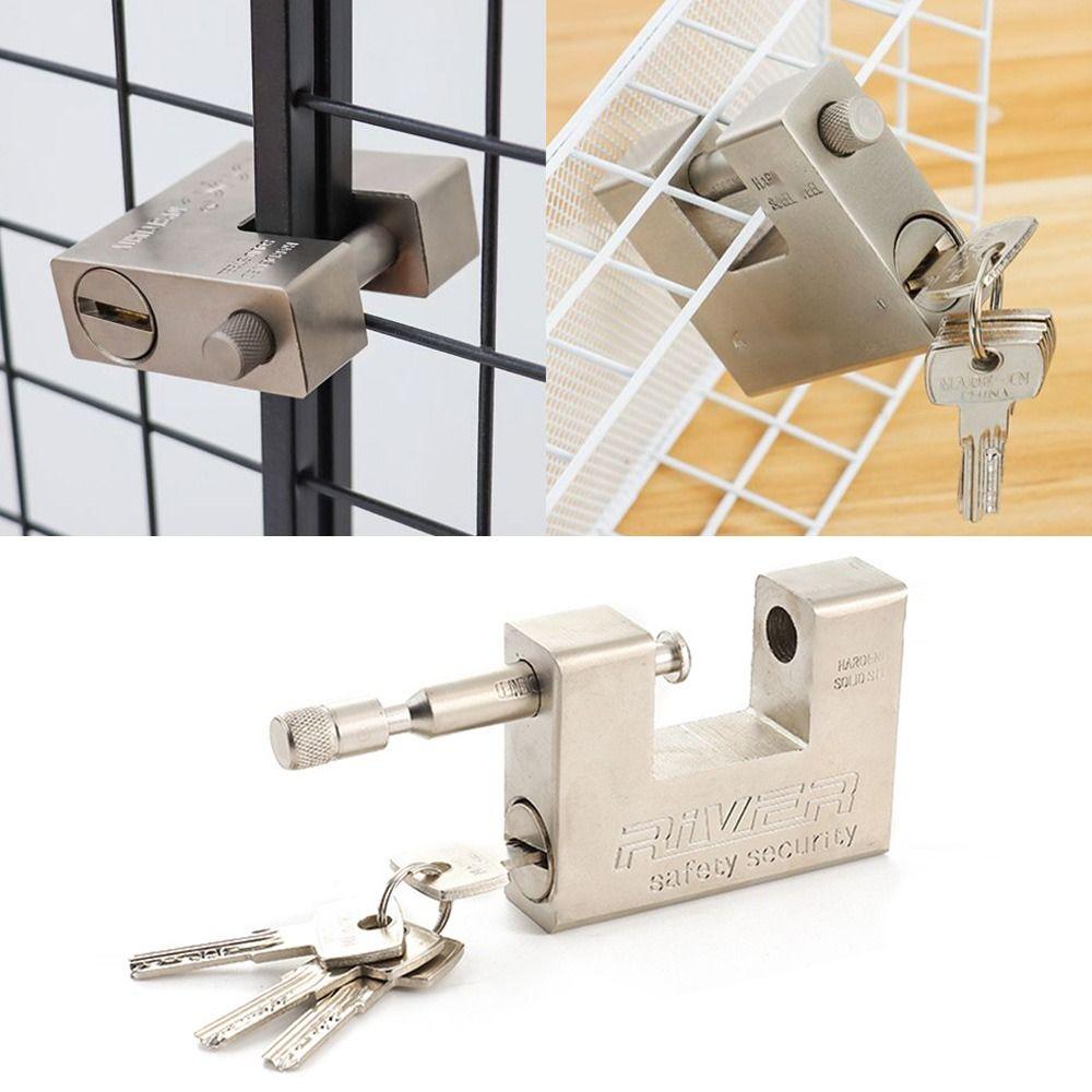 Rectangular Extra Thick 94MM Armoured Padlock Container Warehouse Keys Security Lock Container Lock