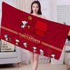 Cartoon Snoopy Microfiber Blanket Quick Drying Beach Towels Oversized Printing Super Absorbent Pool Towel Blanket