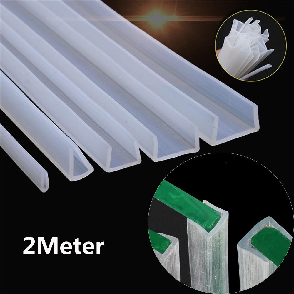 U-образная резиновая уплотнительная лента для душевой двери, кромочная защитная полоса, защита стекла, отделка, кромочная лента