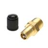 2PS1/4 Inch 1/8 Inch NPT Brass Air Tank Fill Valve NPT Solid Nickel Plated Brass Air Compressor Tank Fill Valve Auto Repair Tool