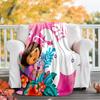 D-Doras The Explorer1 printed throw blanket—lightweight,soft,warm;versatile blanket for all seasons—perfect as &air-conditioning throw,nap blanket