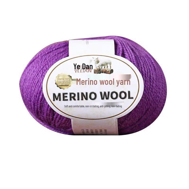 Пряжа из мериносовой шерсти средней толщины ручной вязки для свитеров, шарфов, шапок - 213 Овечья шерсть - 3 нити