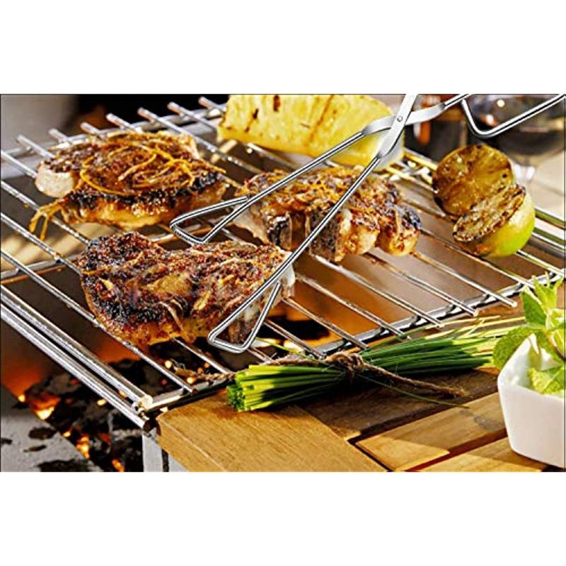 1 шт. щипцы для барбекю, сверхмощные кухонные щипцы из нержавеющей стали для приготовления пищи, барбекю, щипцы для сервисных ножниц-щипцы для шведского стола 11 дюймов