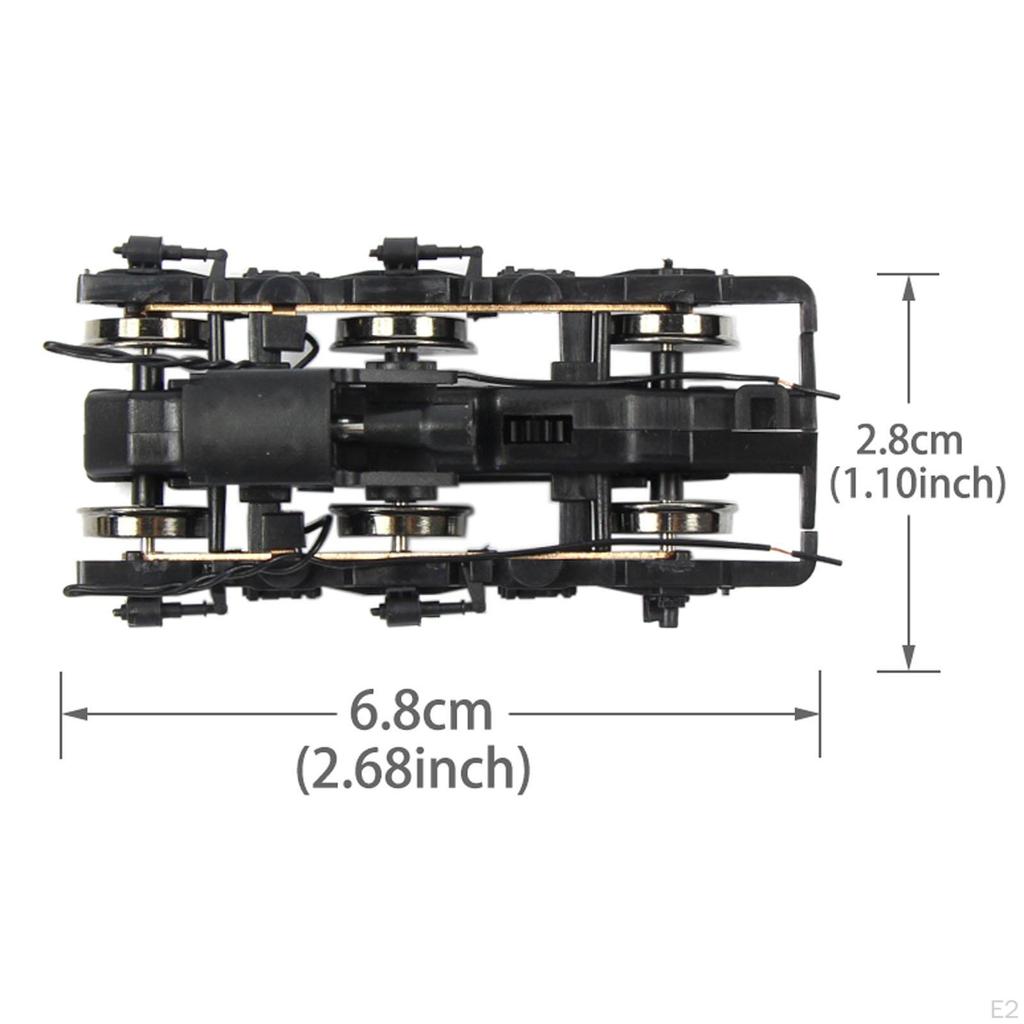 Train Bogies HO 1:87Scale Roller Bearing Truck DIY Assembly Building Kits Railway Layout Diorama