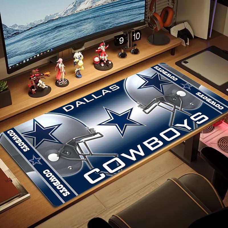Коврик для мыши Dallas Cowboys Большой игровой коврик для стола Нескользящий коврик для ноутбука и планшета XXL Коврик для мини-ПК с заблокированным краем