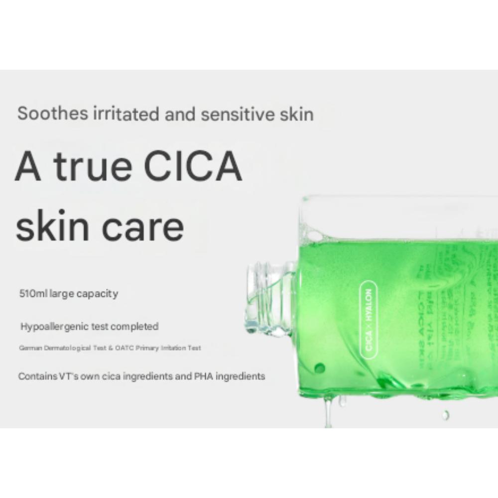 VT COSMETICS CICA Skin / Тонер (510 мл - Очень большой объем)