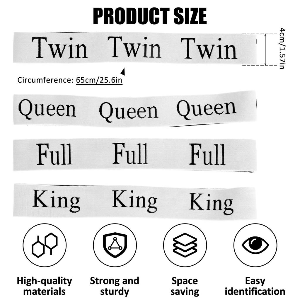 12 шт. Органайзер и хранение для простыней, эластичные ленты-этикетки, органайзеры для бельевого шкафа для складных простыней, наволочек