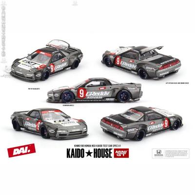 KAIDO HOUSE MINIGT 1/64 Honda NSX Открытый капот Симуляция Литье под давлением Сплав Модель автомобиля Коллекция Настольное украшение Игрушка для мальчика