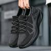 Four-season Style Flying Woven Breathable Mesh Casual Sports Shoes,men's Anti-slip Wear-resistant Running Shoes and Sock Shoes