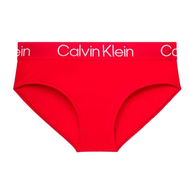 Calvin Klein Твердые треугольные трусы Женское нижнее белье Красный QF6688AD-XMK