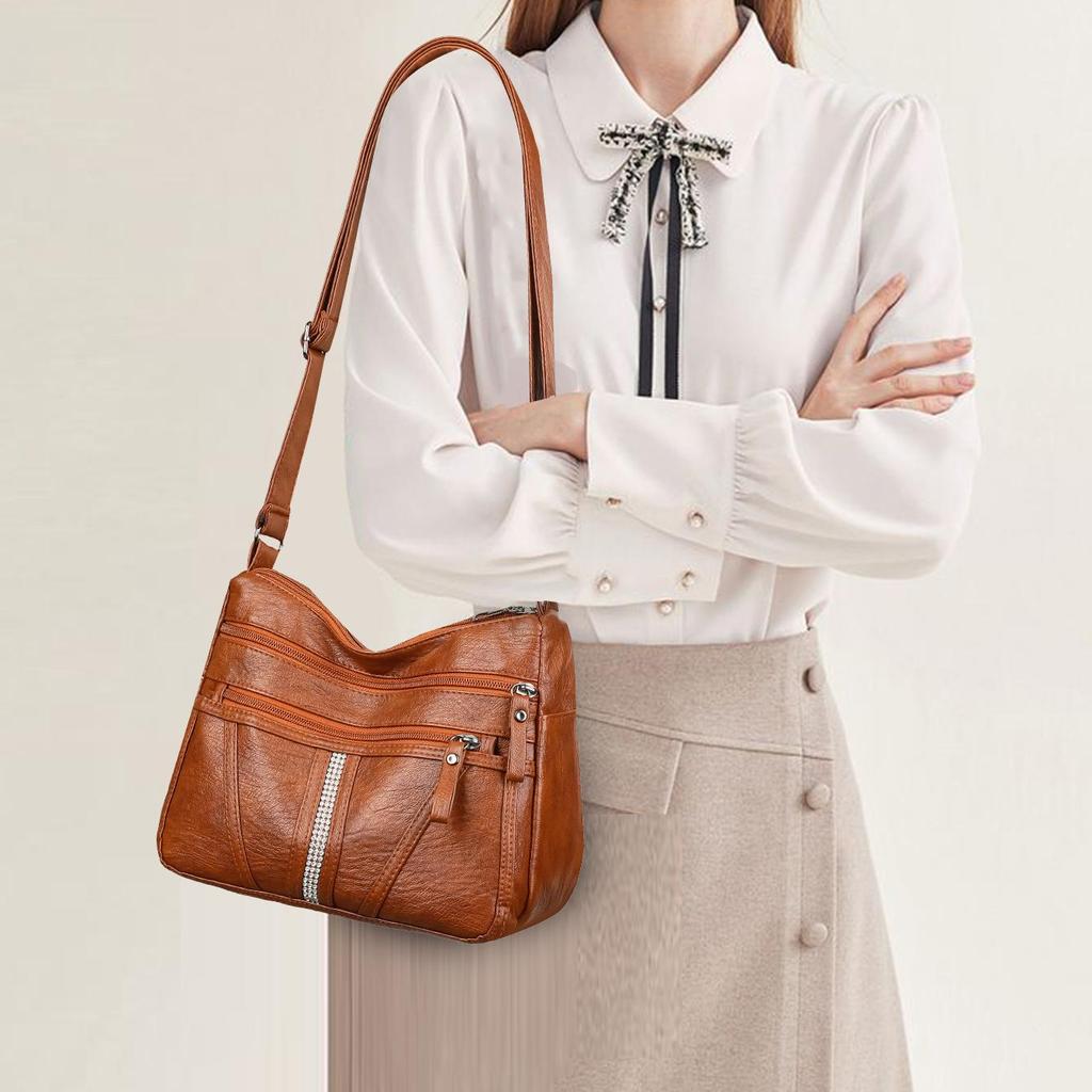 Женская сумка 2026 Тренд Сумки Леди Сумки через плечо Мягкая кожа Мода Универсальная сумка кроссбоди