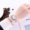 Simple Retro Silver Case Dial Watches Ladies Quartz Watch