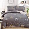 WTEMPO 4 PCS Bedding Set Breathable Bed Cover Skin-friendly Cotton Bed Decoration