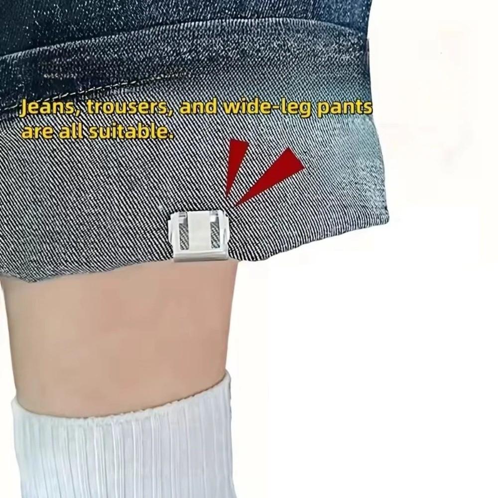 20 шт. Нескользящий зажим для укорачивания брюк Прозрачный зажим для края брюк Фиксация одежды