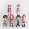 Набор из 6 фигурок Аниме Kpop Серия Охотники на демонов Настольные статуэтки Украшение для Хэллоуина Рождества Подарки для детей