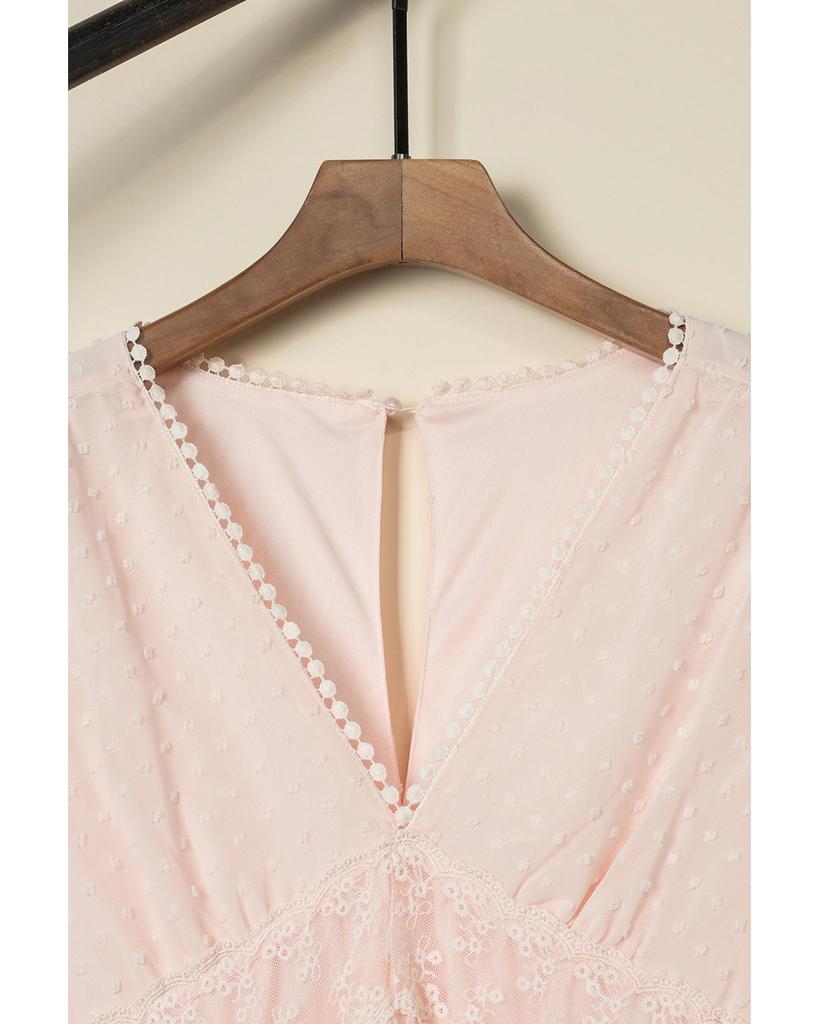 Azura Exchange Платье макси с кружевной отделкой