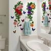 Зелень Цветы Листья Ванная Комната Дом Фон Украшение Наклейки