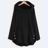 Women's Fashion  And Winter Solid Color Long Sleeve Hooded Fleece Sweater