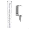 Rain Gauge Outdoor Rainwater with Scale 5" Capacity Glass Measure