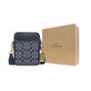New COACH Sullivan Jacquard Fabric With Cow Leather Crossbody Bag, Shoulder Bag Trumpets Men's Denim CG996-B4DE