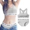 Top and Bottom Night Easy To Put On and Take Soft To the Soft Cotton Bra and Panties Sports Can Be Used 24 Hours a Day or Night [ArBuMIng] Women's