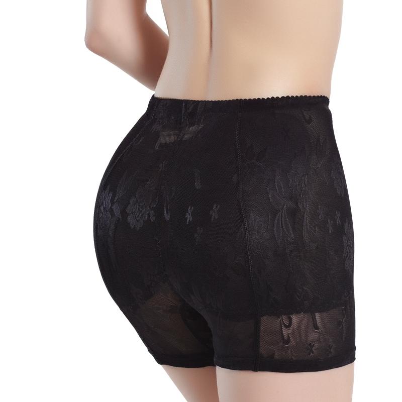 Women Lace Breathable Padded Seamless Mid-waisted Body Shaper Briefs