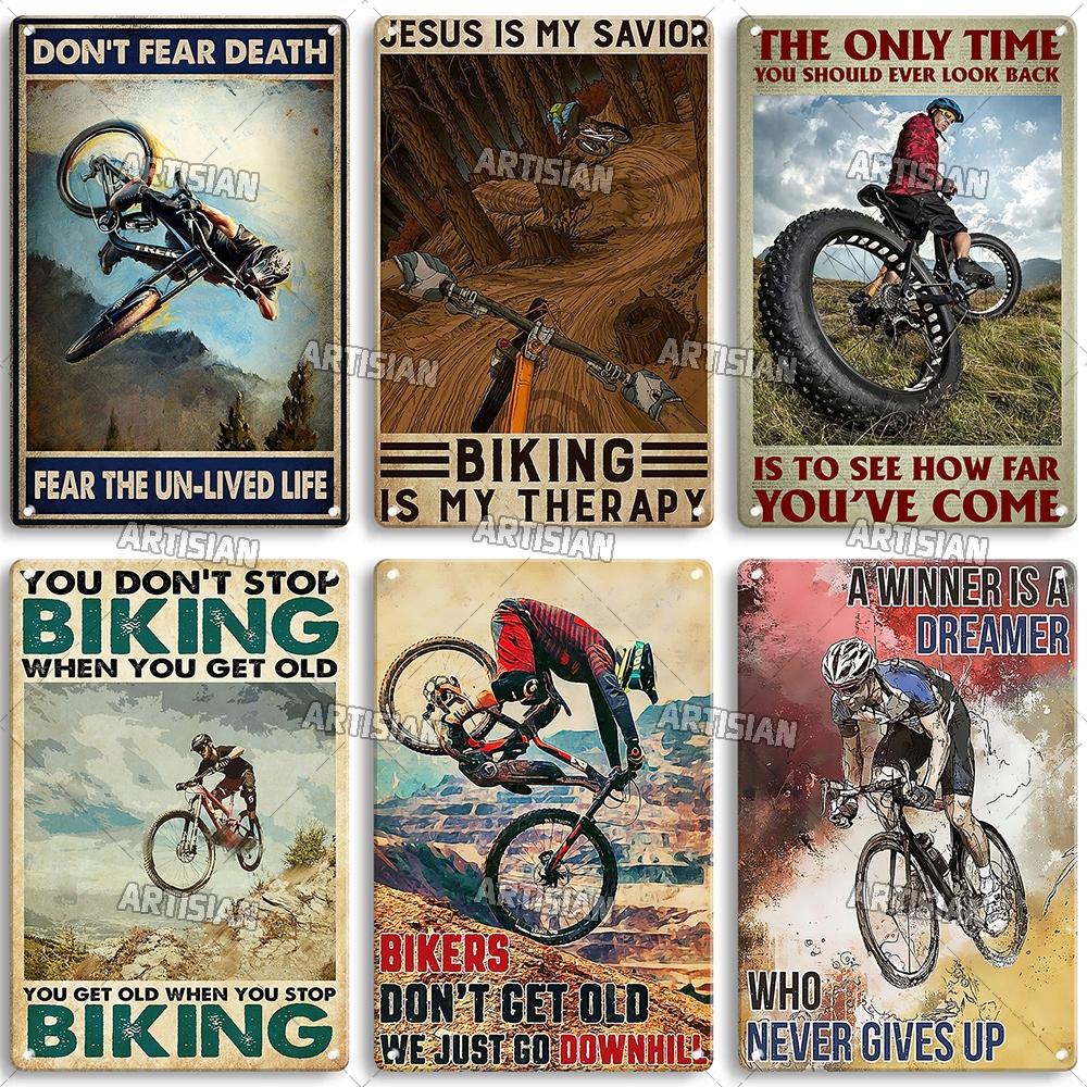 Художественная велосипедная жестяная вывеска, декоративная табличка для велосипеда, спортивный металлический плакат, Настенный декор, гараж, бар, паб, клуб, отель, кафе, кухня