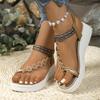 Fashion Women Platform Sandals Beach Casual Comfortable Roman Wedge Sandals Style Anti-slip Bohemian Flower Shoes Women Zapatos De Mujer