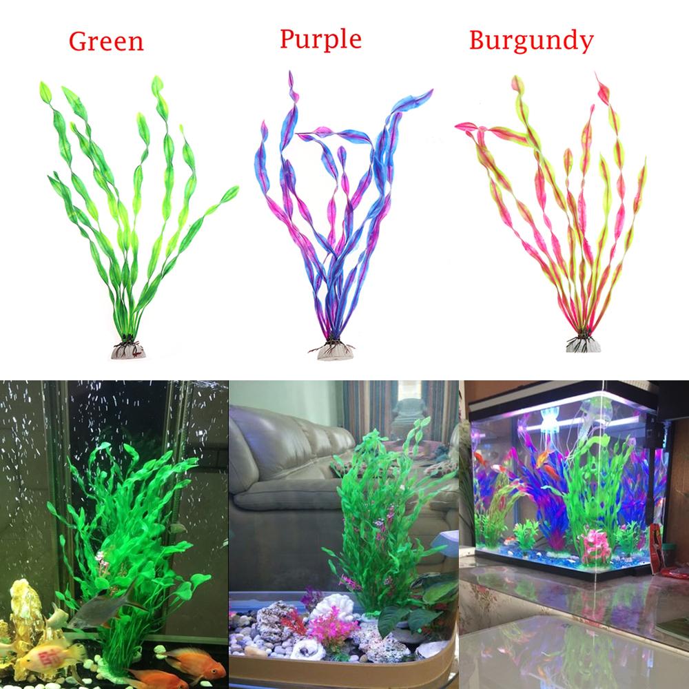 30 см домашнее водное украшение пластиковый аквариум водяная трава искусственные растения