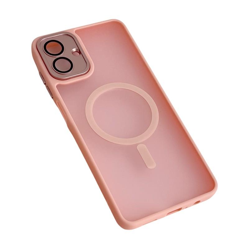 For Samsung Galaxy A07 4G Magnetic Back Cover WANLONFENG QB1 Series PC TPU Shockproof Phone Case