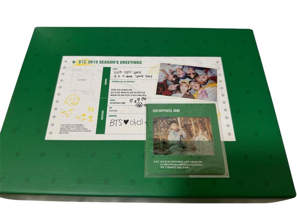 [USED] BTS 2019 SEASON'S GREETINGS Seagreen Baby Photo