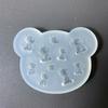 Practical Silicone Small Bear Accessories Mould Unique Epoxy Resin Jewelry Making Molds for Crafting Enthusiasts
