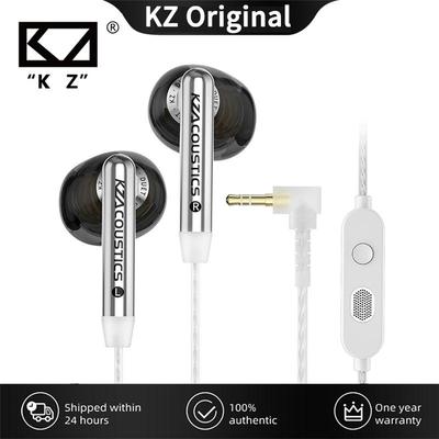 KZ Duet Четырехъядерные Двойные Динамические Драйверы Hi-Fi Наушники 3,5 мм/Type C Внутриканальная Проводная Гарнитура Для Музыки Стерео Звук Высокой Верности С Микрофоном