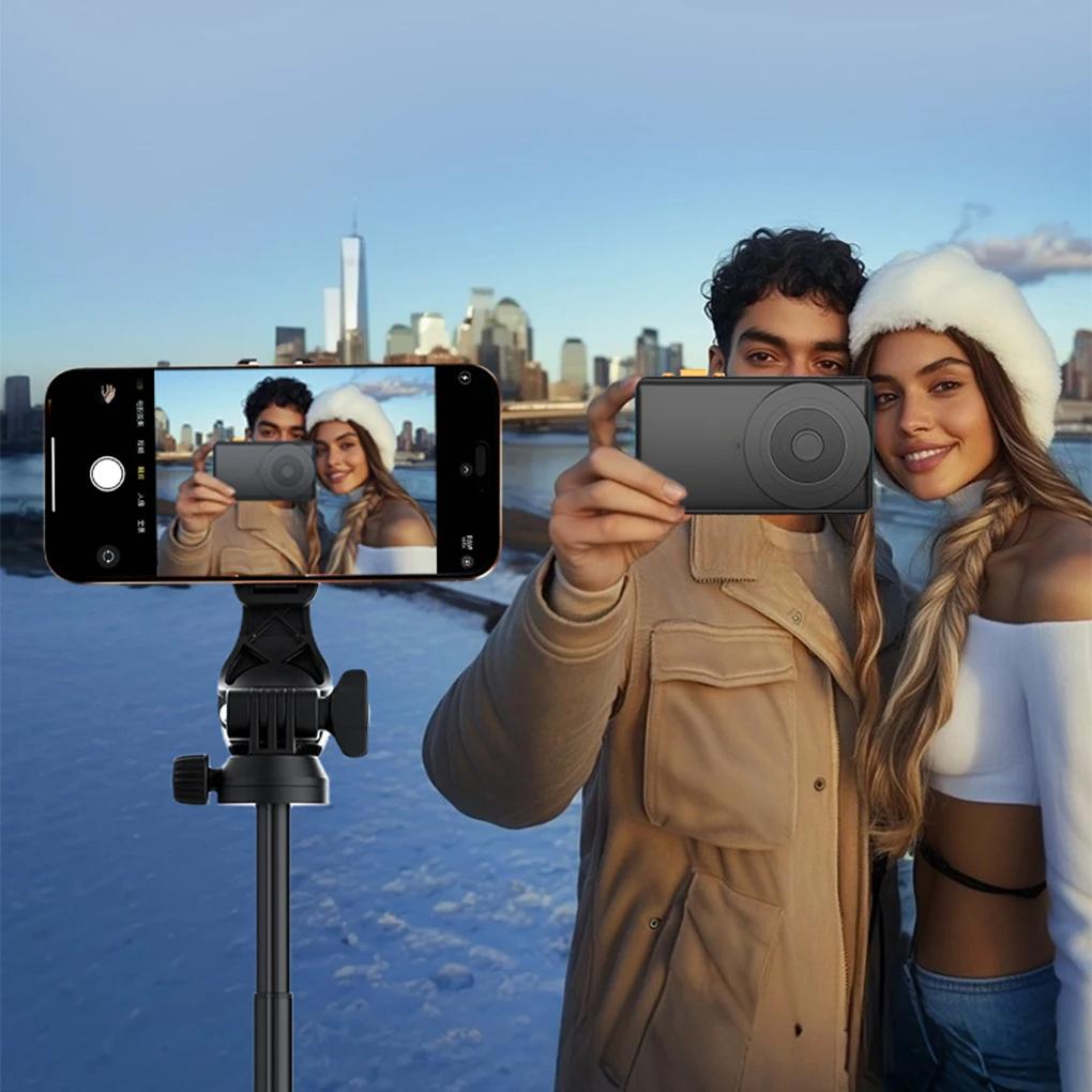 Selfie Monitor Screen with Bluetooth-compatible Remote Control Magnetic Clip Live Screen Sharing Adjustable Brightness Live Stream Selfie Monitor