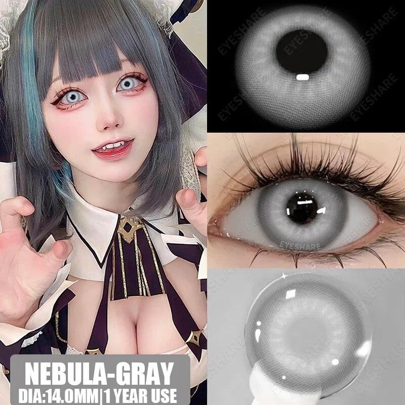 AMARA 2 шт. косплей аниме линзы для глаз серии NEBULA макияж Красота цветные контактные линзы аниме аксессуары косметические линзы