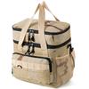 Camouflage Insulated Cooler Bag 19L Large Capacity Outdoor Picnic Tote Thermal Lunch Bag for Camping