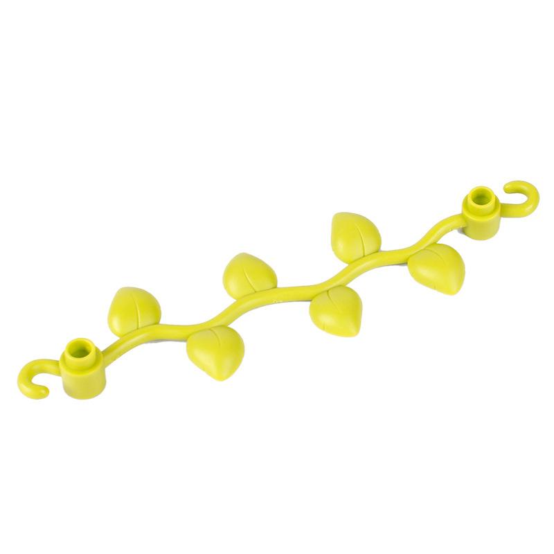 4 шт. Большой строительный блок Серия лесных растений Цветок Трава Дерево Наружное украшение Уличные аксессуары Совместимые сцены Игрушка для ребенка