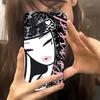 Чехол для телефона с персонажем Tokidoki для iPhone 17 16 15 14 13 12 11 Pro Max Plus Черный корпус