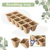 10 шт. поддонов для проращивания, горшки для рассады, экологически чистые, прочные, биоразлагаемые поддоны для садовода
