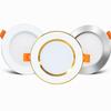 Recessed Led Downlight Ultra Thin Silver White Golden Led Ceiling Lamp 3W 5W 9W LED Spot Light Lighting For Living Room Bedroom