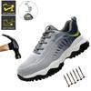 Safety Footwear Men Work Boots Lightweight Sneakers Puncture-Proof Work Shoes Indestructible Male Steel Toe Sport Shoes