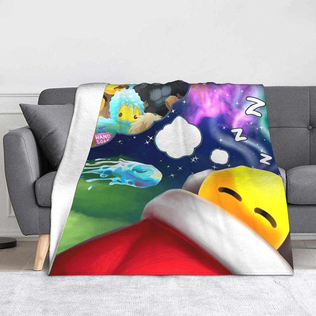 Wobbly Life Online Game Throw Blanket for Couch Soft Fuzzy Plush Blanket 50x60 Inch Multi-size Bedspread for All Seasons