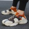 2025 Spring New Men's Shoes Lazy Breathable Mesh One Pedal Dad Elastic Socks Casual Shoes Fashion Trendy Shoes
