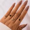 Парные кольца для женщин Anillos Mujer Gold Ring Set Bagues Anillo Bohemian Jewellery Slytherin Accessories Couple Gift Sygnety