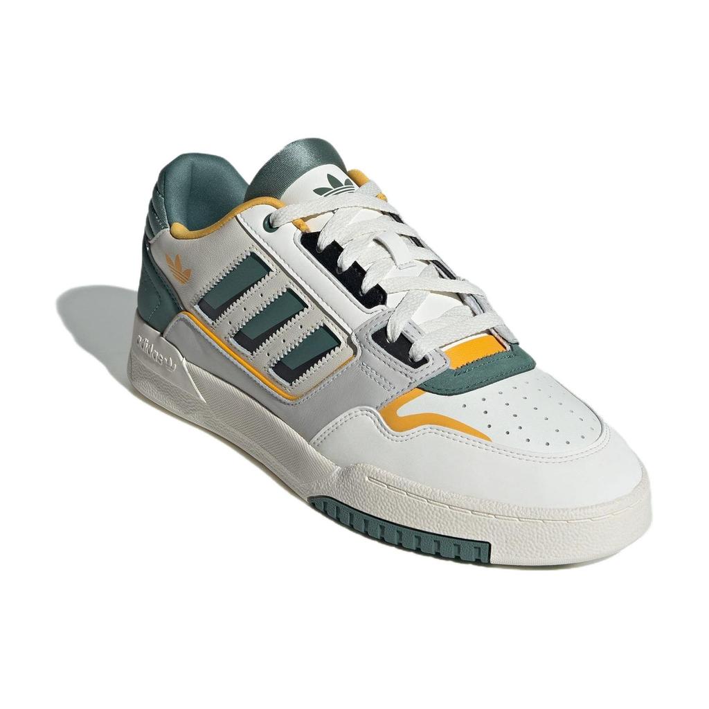 Adidas Originals Drop Step 2.0 Low Leather Comfortable Versatile Durable Low-Top Skate Shoes Unisex Sneakers White Green IG1907