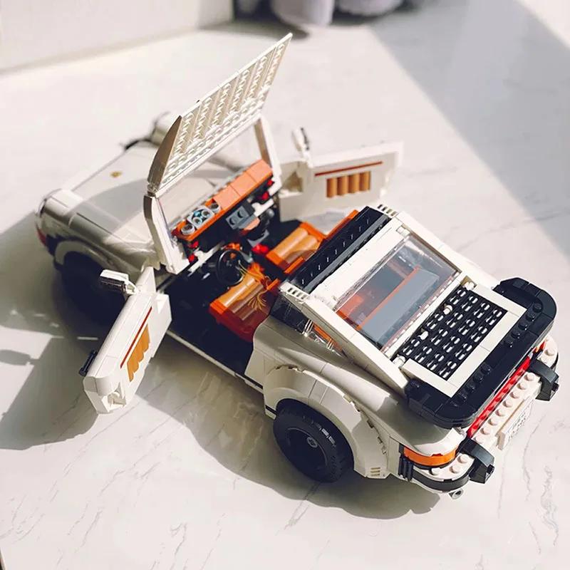 1458PCS Технический ретро автомобиль Модель Строительные Блоки Набор 2 в 1 Гоночный Классический Модельный Набор для Взрослых и Подростков Игрушки Рождественские Подарки