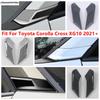 Накладка на боковую треугольную панель стойки А окна автомобиля, рама стойки, отделка, хромированные аксессуары из АБС-пластика для Toyota Corolla Cross XG10 - 2025